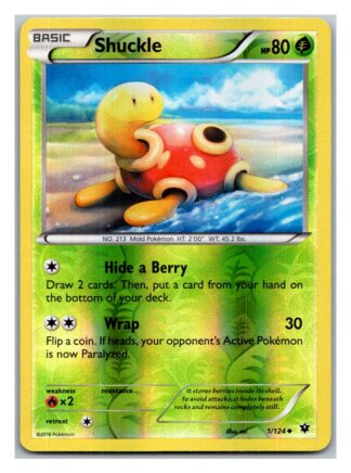 Shuckle 1/124 Fates Collide (Reverse Holo) (Exc Condition)