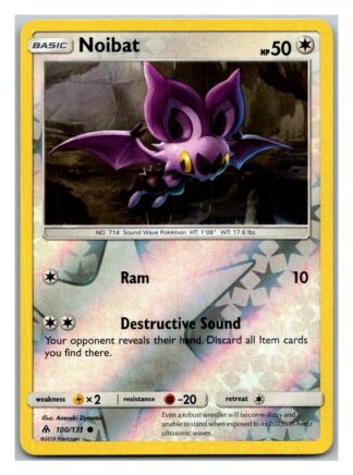 Noibat 100/131 Forbidden Light (Reverse Holo) (Exc Condition)