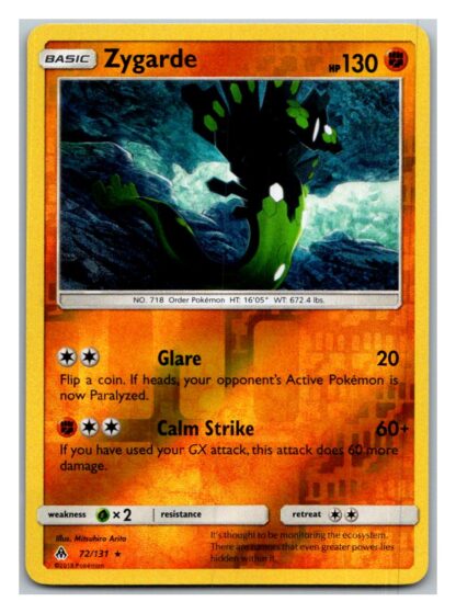 Zygarde 72/131 Forbidden Light (Reverse Holo) (Exc Condition)