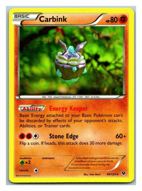 Carbink 49/124 Fates Collide (Rare) (Exc Condition)