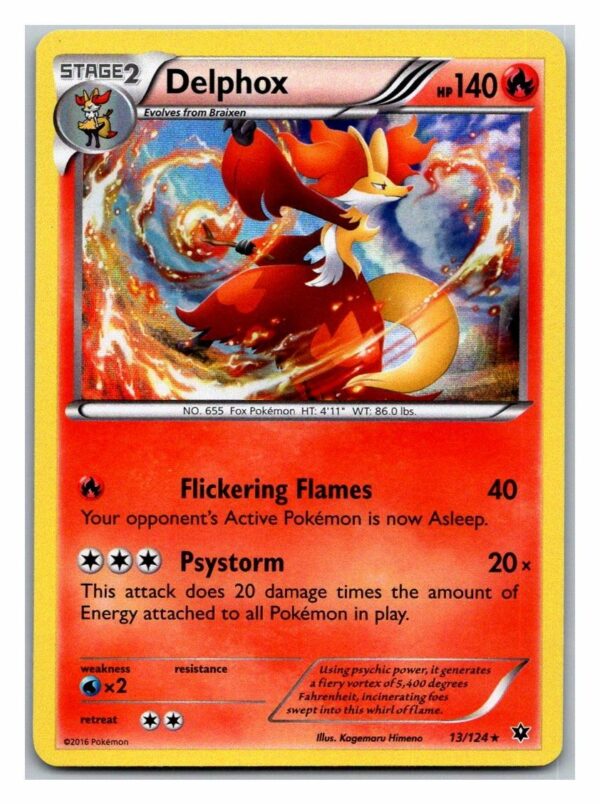 Delphox 13/124 Fates Collide (Theme Deck Rare) (Exc Condition)