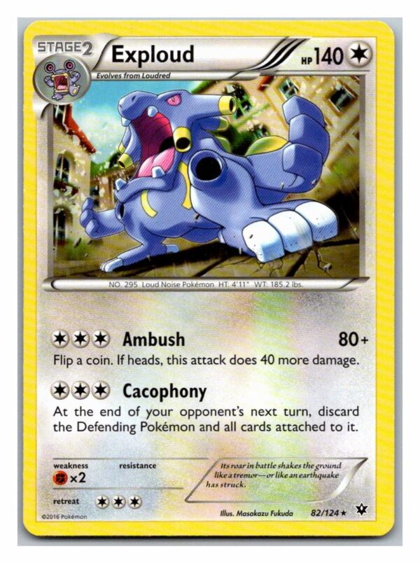 Exploud 82/124 Fates Collide (Rare) (Exc Condition)