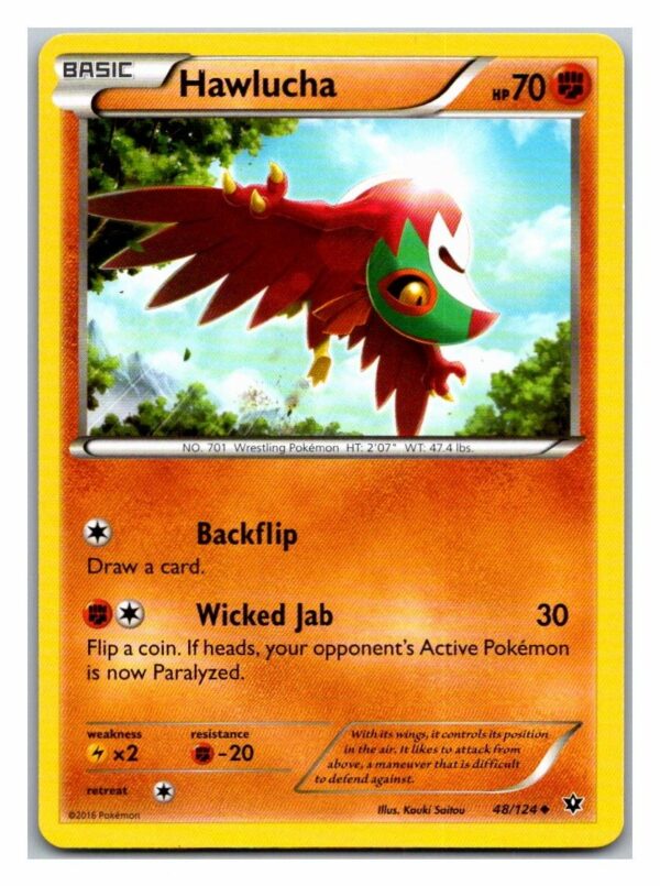 Hawlucha 48/124 Fates Collide (Uncommon) (Exc Condition)