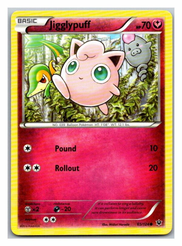 Jigglypuff 65/124 Fates Collide (Common) (Exc Condition)