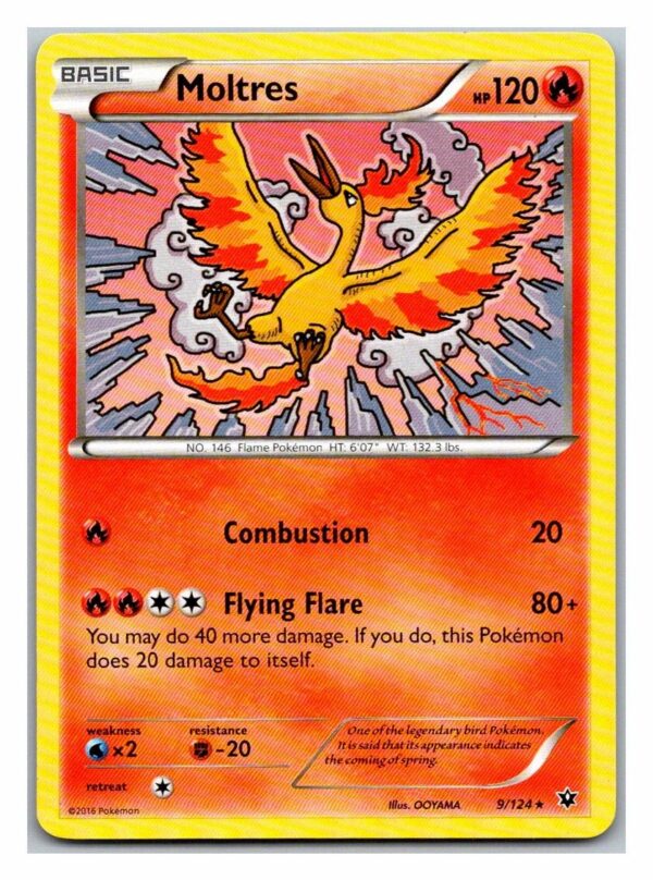 Moltres 9/124 Fates Collide (Rare) (Exc Condition)