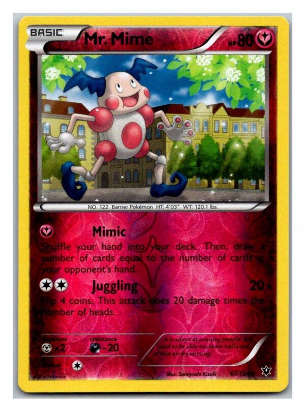 Mr. Mime 67/124 Fates Collide (Rare) (Exc Condition)
