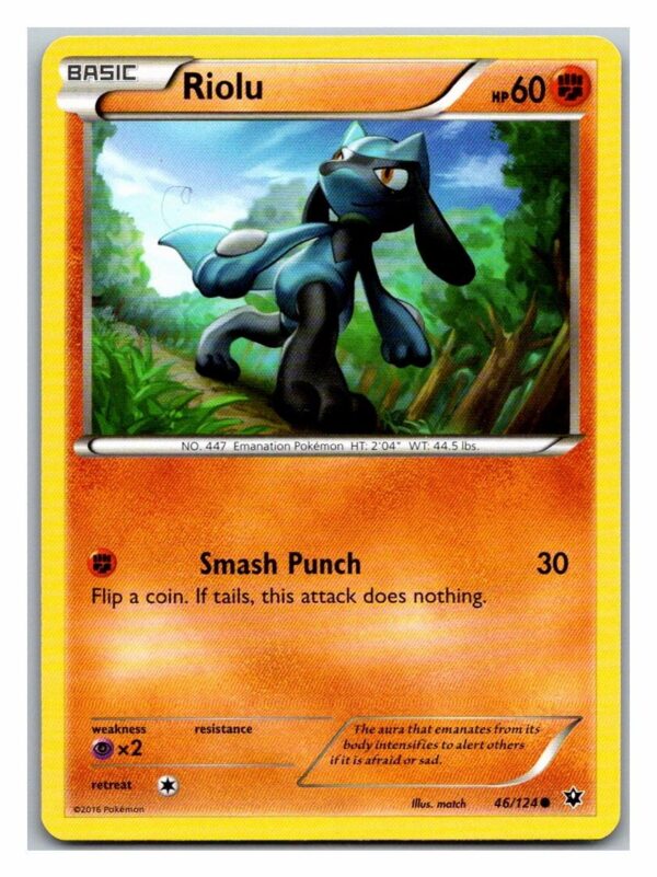 Riolu 46/124 Fates Collide (Common) (Exc Condition)