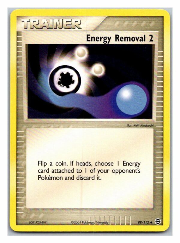 Energy Removal 2 89/112 Fire Red Leaf Green (Uncommon) (Excellent Condition)