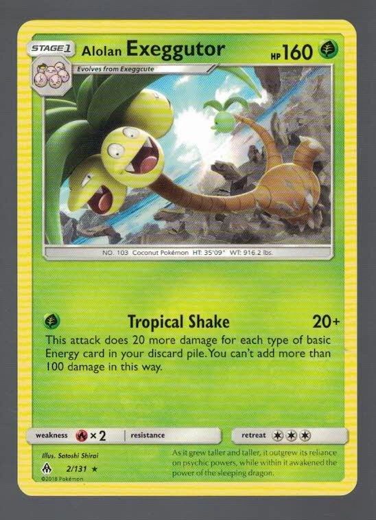 Alolan Exeggutor 2/131 Forbidden Light (Rare) (Exc Condition)