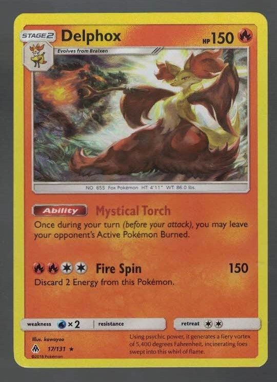 Delphox 17/131 Forbidden Light (Holo) (Exc Condition)
