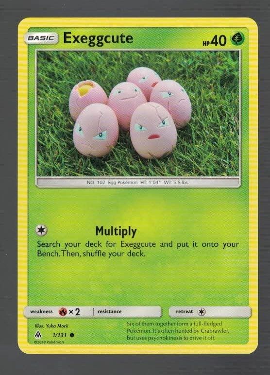 Exeggcute 1/131 Forbidden Light (Common) (Exc Condition)
