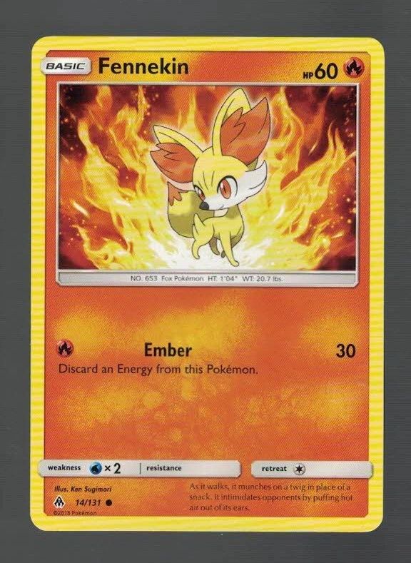 Fennekin 14/131 Forbidden Light (Common) (Exc Condition)