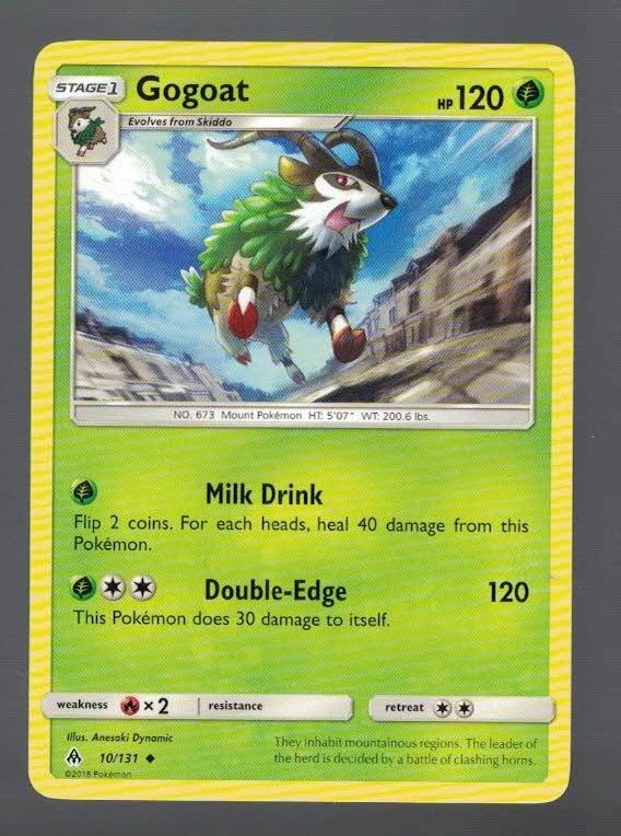 Gogoat 10/131 Forbidden Light (Uncommon) (Exc Condition)