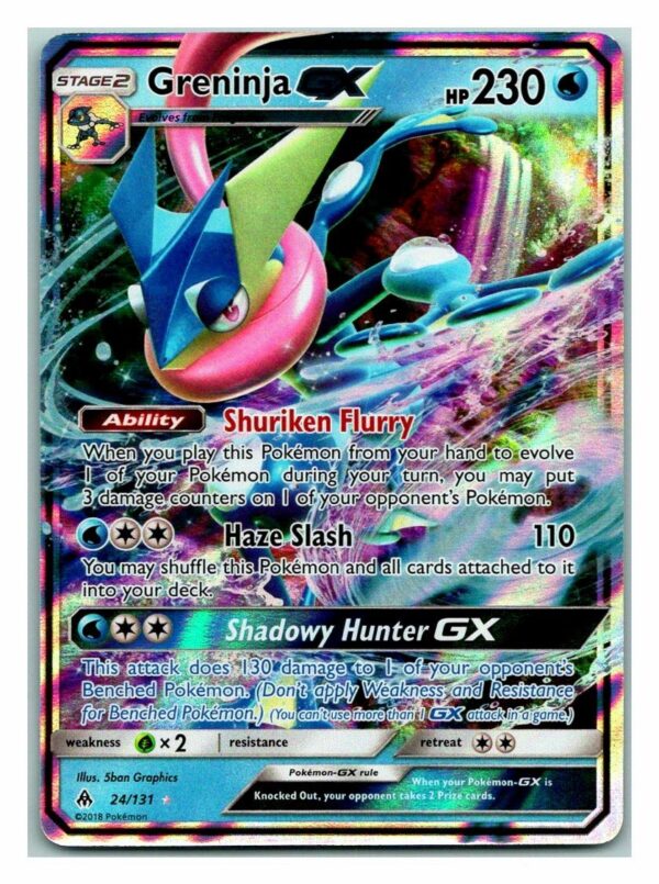 Greninja GX 24/131 Forbidden Light (Ultra Rare) (Exc Condition)