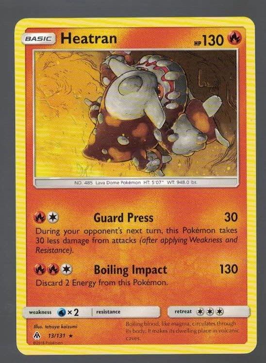 Heatran 13/131 Forbidden Light (Rare) (Exc Condition)