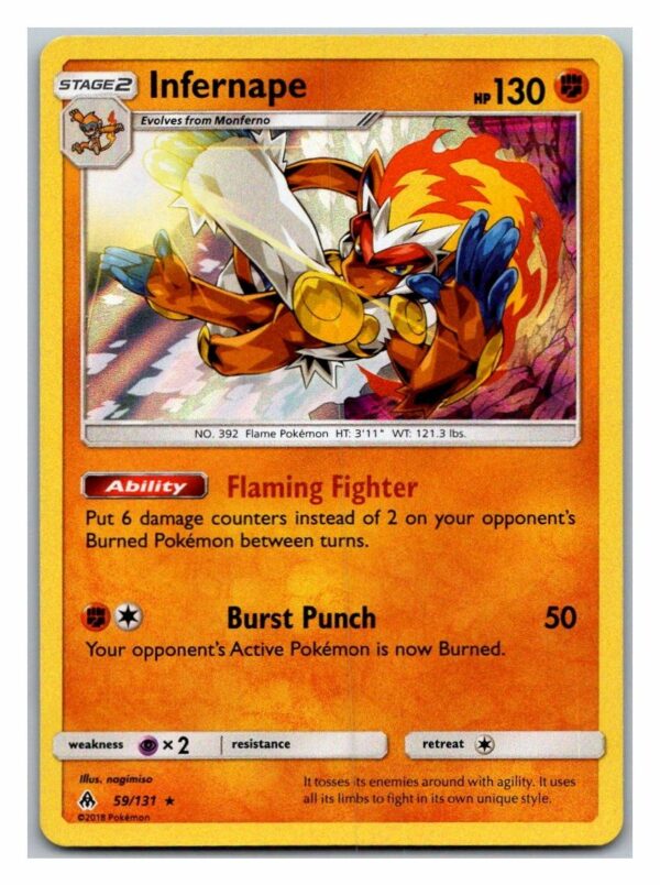 Infernape 59/131 Forbidden Light (Holo) (Exc Condition)