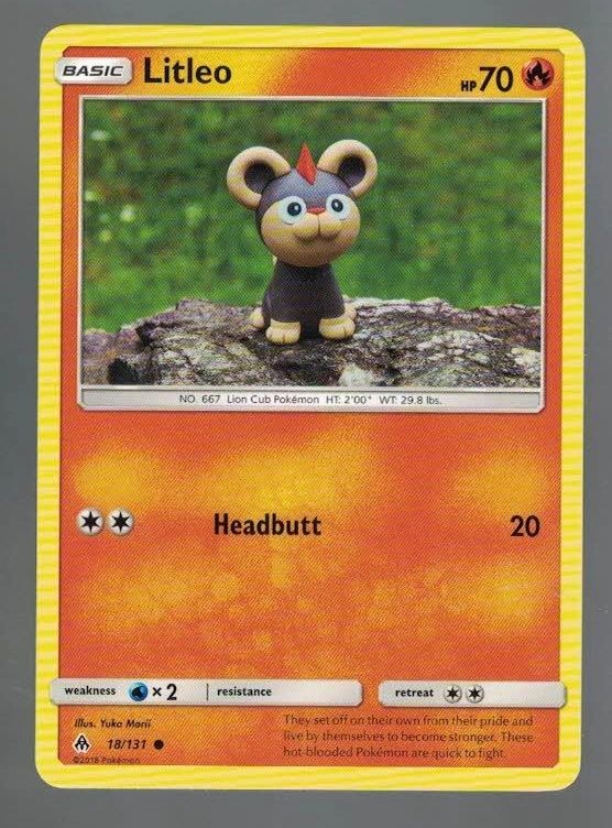 Litleo 18/131 Forbidden Light (Common) (Exc Condition)