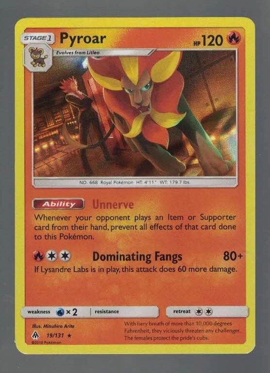 Pyroar 19/131 Forbidden Light (Holo) (Exc Condition)