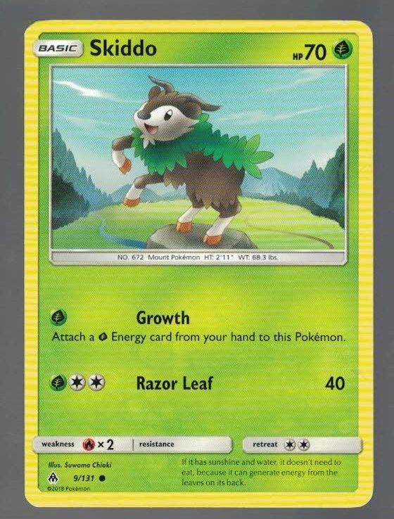 Skiddo 9/131 Forbidden Light (Common) (Exc Condition)