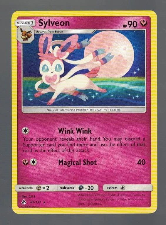 Sylveon 87/131 Forbidden Light (Rare) (Exc Condition)