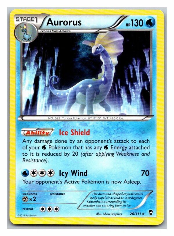 Aurorus 26/111 Furious Fists (Rare) (Exc Condition)