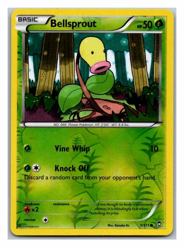 Bellsprout 1/111 Furious Fists (Reverse Holo) (Exc Condition)