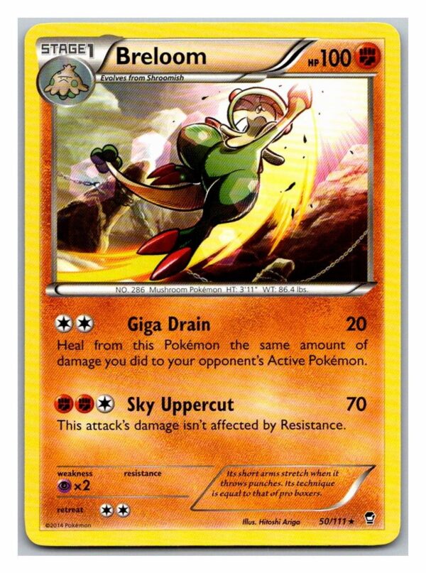 Breloom 50/111 Furious Fists (Rare) (Exc Condition)