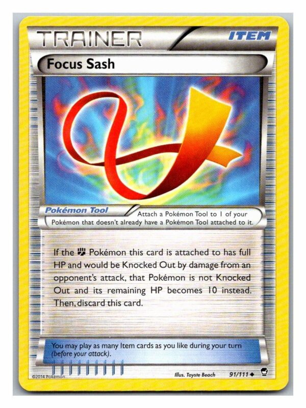 Focus Sash 91/111 Furious Fists (Uncommon) (LP Condition)