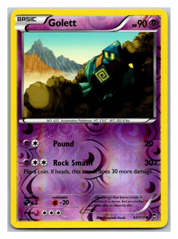 Golett 42/111 Furious Fists (Reverse Holo) (LP Condition)