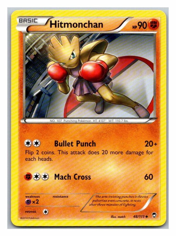 Hitmonchan 48/111 Furious Fists (Uncommon) (Exc Condition)