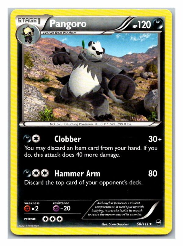 Pangoro 68/111 Furious Fists (Rare) (LP Condition)