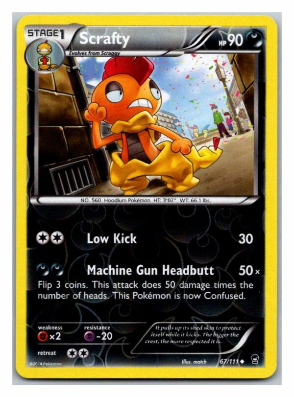 Scrafty 67/111 Furious Fists (Reverse Holo) (LP Condition)