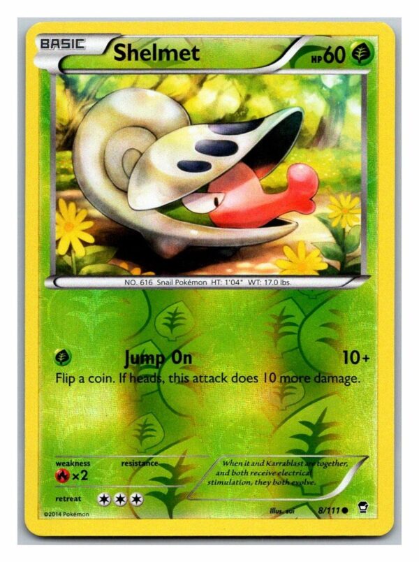 Shelmet 8/111 Furious Fists (Reverse Holo) (Exc Condition)
