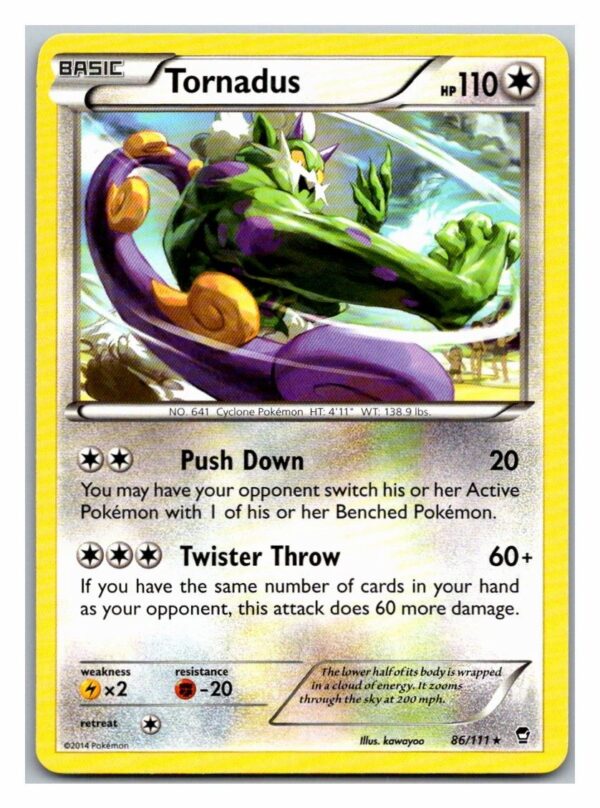 Tornadus 86/111 Furious Fists (Rare) (Exc Condition)