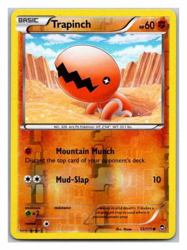 Trapinch 53/111 Furious Fists (Reverse Holo) (LP Condition)