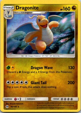 Dragonite 96/149 Sun & Moon (Holo) (Exc Condition)