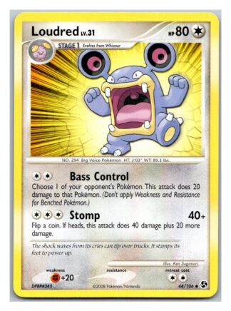 Loudred 44/106 Great Encounters (Uncommon) (Exc Condition)