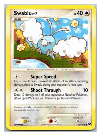 Swablu 86/106 Great Encounters (Common) (Exc Condition)