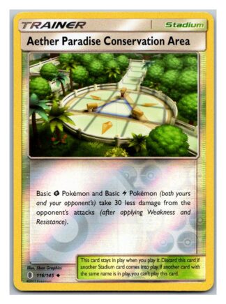 Aether Paradise Conservation Area 116/145 Guardians Rising (Reverse Holo) (Exc Condition)