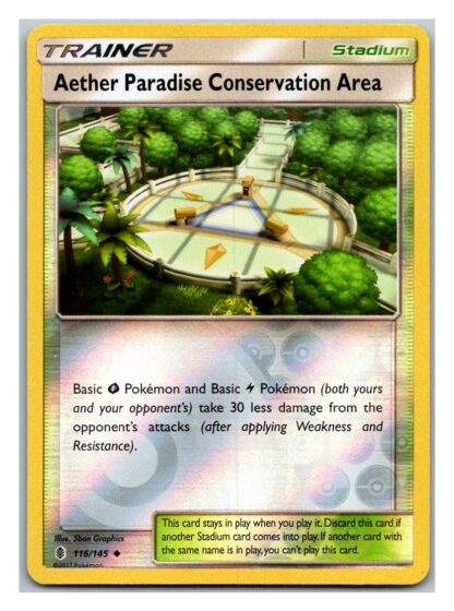 Aether Paradise Conservation Area 116/145 Guardians Rising (Reverse Holo) (Exc Condition)