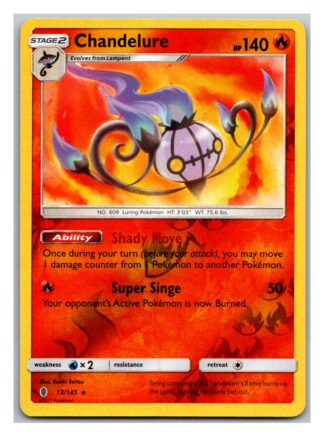 Chandelure 13/145 Guardians Rising (Reverse Holo) (Exc Condition)