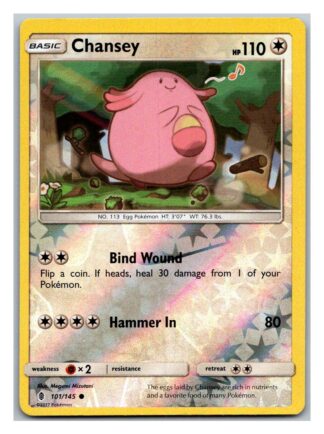 Chansey 101/145 Guardians Rising (Reverse Holo) (Exc Condition)