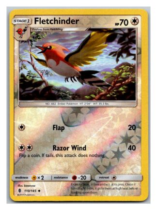 Fletchinder 110/145 Guardians Rising (Reverse Holo) (Exc Condition)