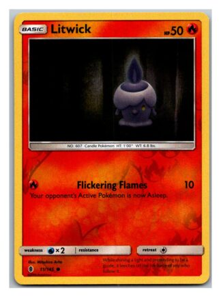 Litwick 11/145 Guardians Rising (Reverse Holo) (Exc Condition)