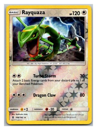 Rayquaza 106/145 Guardians Rising (Reverse Holo) (Exc Condition)