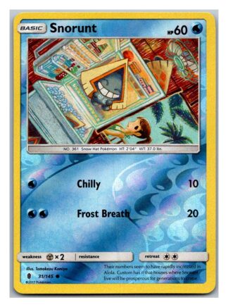 Snorunt 31/145 Guardians Rising (Reverse Holo) (Exc Condition)