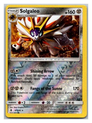 Solgaleo 87/145 Guardians Rising (Reverse Holo) (Exc Condition)