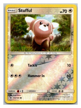 Stufful 112/145 Guardians Rising (Reverse Holo) (Exc Condition)