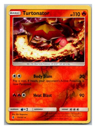 Turtonator 17/145 Guardians Rising (Reverse Holo) (Exc Condition)