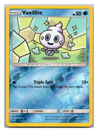 Vanillite 33/145 Guardians Rising (Reverse Holo) (Exc Condition)